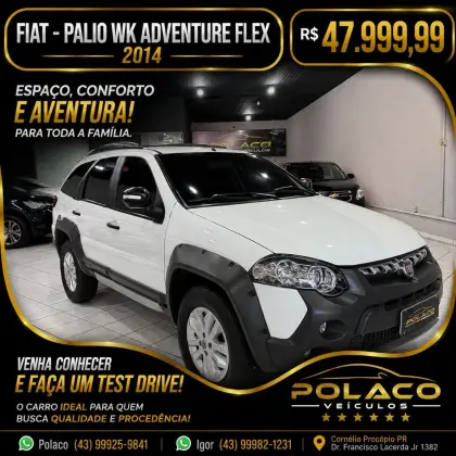 FIAT PALIO 1.8 MPI ADVENTURE WEEKEND 16V FLEX 4P MANUAL