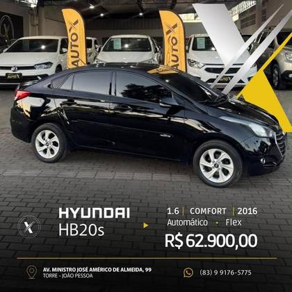 HYUNDAI HB20S 1.6 COMFORT PLUS 16V FLEX 4P AUTOMÁTICO