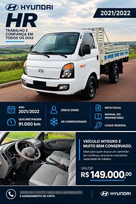 HYUNDAI-HR-2.5 LONGO SEM CAÇAMBA 4X2 16V 130CV TURBO INTERCOOLER DIESEL 2P MANUAL HYUNDAI-HR-2021