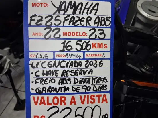 YAMAHA-FZ25 FAZER ABS YAMAHA-FZ25 FAZER ABS-2022