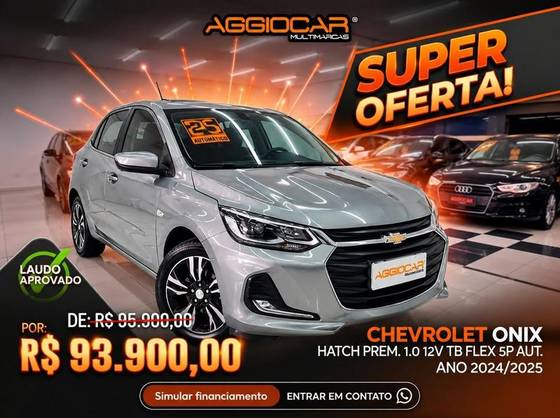 CHEVROLET ONIX 1.0 TURBO FLEX PREMIER AUTOMÁTICO