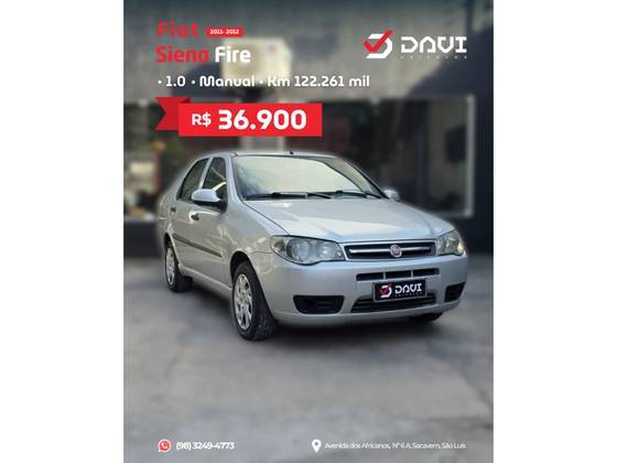 FIAT SIENA 1.0 MPI FIRE 8V FLEX 4P MANUAL