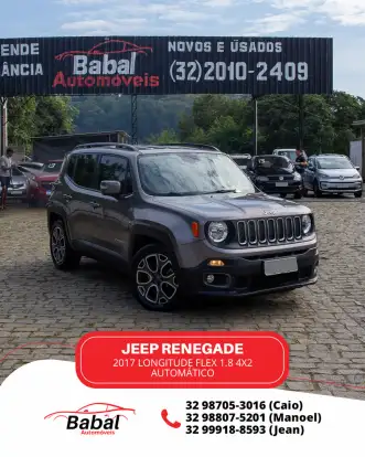 JEEP-RENEGADE-1.8 16V FLEX LONGITUDE 4P AUTOMÁTICO JEEP-RENEGADE-2017