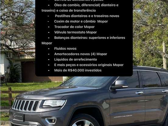 JEEP-GRAND CHEROKEE-3.6 LIMITED 4X4 V6 24V GASOLINA 4P AUTOMATICO JEEP-GRAND CHEROKEE-2015