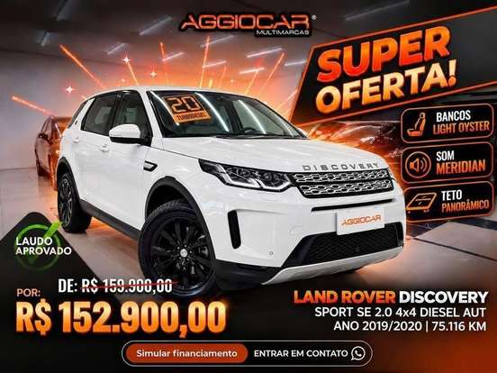 LAND ROVER-DISCOVERY SPORT-2.0 16V TD4 TURBO DIESEL SE 4P AUTOMÁTICO LAND ROVER-DISCOVERY SPORT-2019