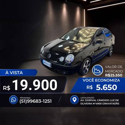 VOLKSWAGEN POLO SEDAN 1.6 8V GASOLINA 4P MANUAL