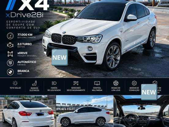 BMW-X4-2.0 28I X LINE 4X4 16V TURBO GASOLINA 4P AUTOMÁTICO BMW-X4-2014