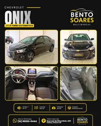CHEVROLET-ONIX-1.0 TURBO FLEX PLUS LT AUTOMÁTICO CHEVROLET-ONIX-2023