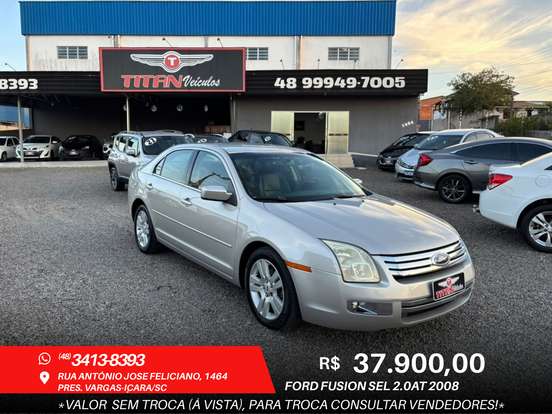 FORD-FUSION-2.3 SEL 16V GASOLINA 4P AUTOMÁTICO FORD-FUSION-2008