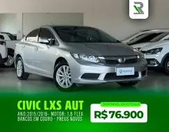 HONDA CIVIC 1.8 LXS 16V FLEX 4P AUTOMÁTICO HONDA CIVIC 1.8 LXS 16V FLEX 4P AUTOMÁTICO