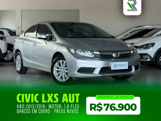 HONDA-CIVIC-1.8 LXS 16V FLEX 4P AUTOMÁTICO HONDA-CIVIC-2015