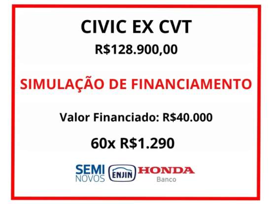 HONDA-CIVIC-2.0 16V FLEXONE EX 4P CVT HONDA-CIVIC-2021