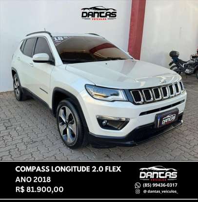 JEEP-COMPASS-2.0 16V FLEX LONGITUDE AUTOMÁTICO JEEP-COMPASS-2018
