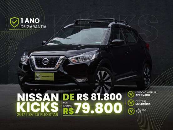 NISSAN-KICKS-1.6 16V FLEXSTART SV 4P XTRONIC NISSAN-KICKS-2017