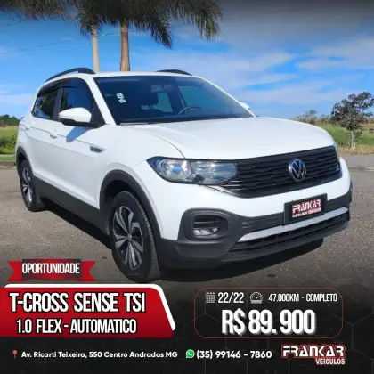 VOLKSWAGEN T-CROSS 1.0 200 TSI TOTAL FLEX SENSE AUTOMÁTICO