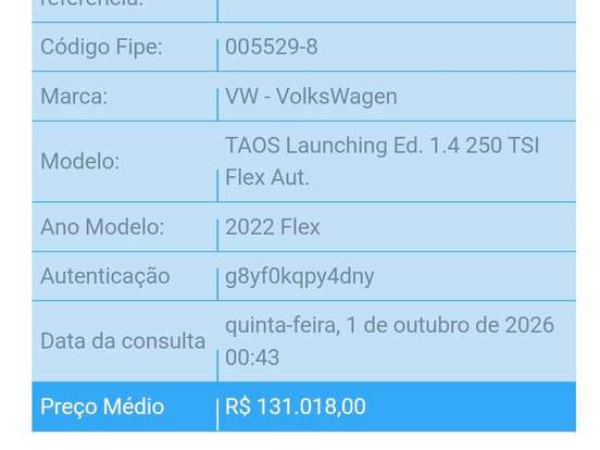 VOLKSWAGEN-TAOS-1.4 250 TSI TOTAL FLEX HIGHLINE AUTOMÁTICO VOLKSWAGEN-TAOS-2022
