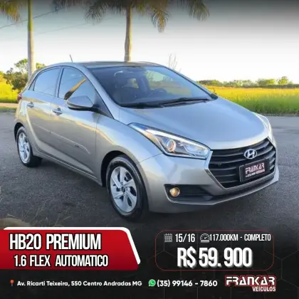 HYUNDAI HB20 1.6 PREMIUM 16V FLEX 4P AUTOMÁTICO