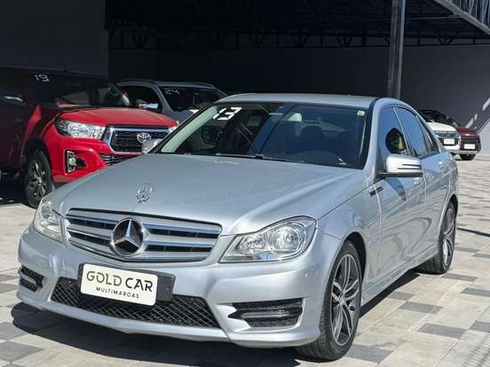MERCEDES-BENZ-C 180-1.6 CGI SPORT 16V TURBO GASOLINA 4P AUTOMÁTICO MERCEDES-BENZ-C 180-2013