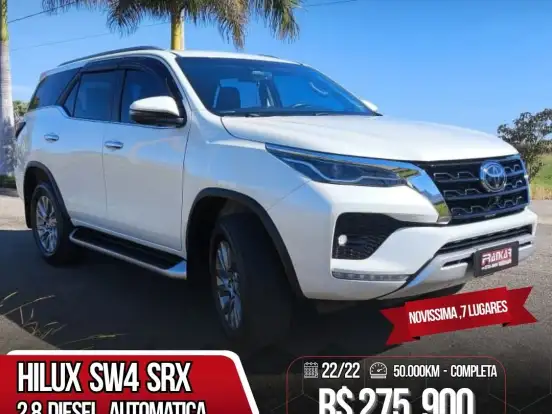 TOYOTA-HILUX SW4-2.8 D-4D TURBO DIESEL SRX 4X4 AUTOMÁTICO TOYOTA-HILUX SW4-2022