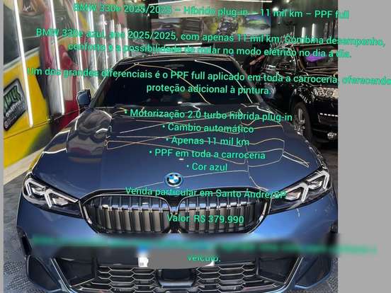 BMW-330e-2.0 16V TURBO HÍBRIDO M SPORT AUTOMÁTICO BMW-330e-2025