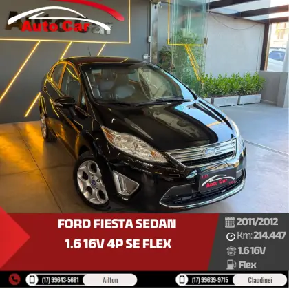 FORD FIESTA 1.6 SE SEDAN 16V FLEX 4P MANUAL