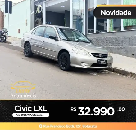 HONDA CIVIC 1.7 LXL 16V GASOLINA 4P AUTOMÁTICO