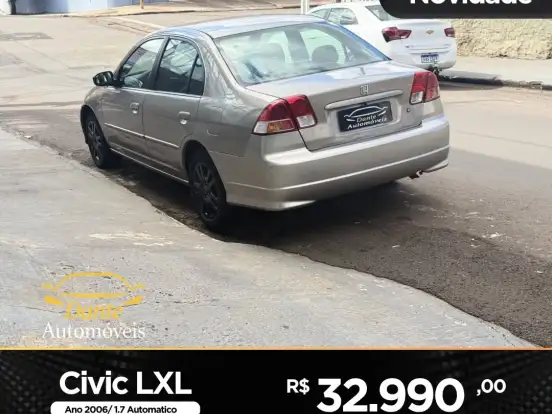 HONDA-CIVIC-1.7 LXL 16V GASOLINA 4P AUTOMÁTICO HONDA-CIVIC-2006