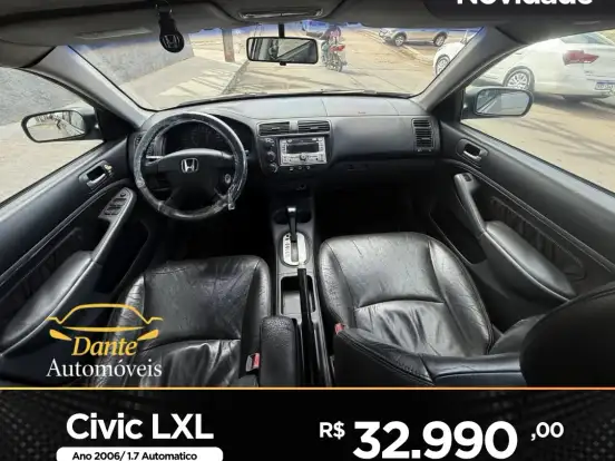 HONDA-CIVIC-1.7 LXL 16V GASOLINA 4P AUTOMÁTICO HONDA-CIVIC-2006