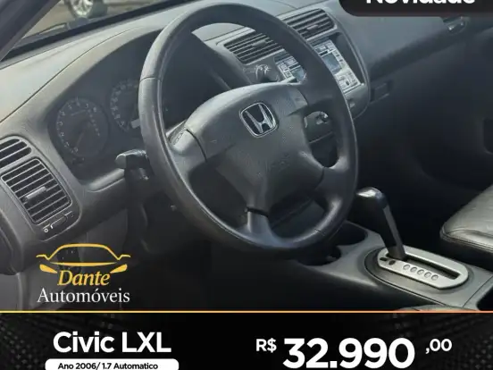 HONDA-CIVIC-1.7 LXL 16V GASOLINA 4P AUTOMÁTICO HONDA-CIVIC-2006