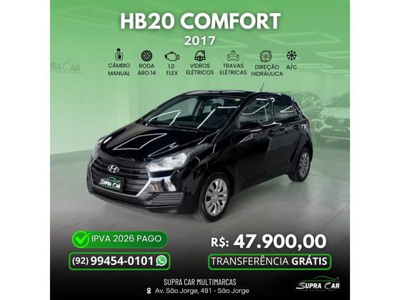 HYUNDAI HB20 1.0 COMFORT 12V FLEX 4P MANUAL