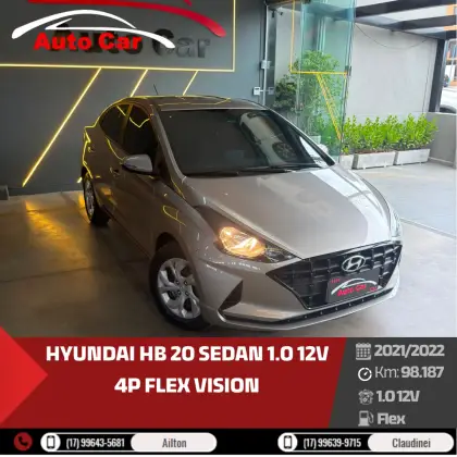 HYUNDAI HB20S 1.6 16V FLEX VISION MANUAL