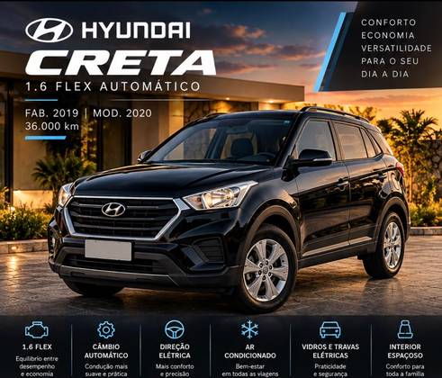 HYUNDAI CRETA 1.6 16V FLEX ATTITUDE AUTOMÁTICO