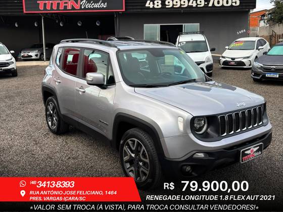 JEEP RENEGADE 1.8 16V FLEX LONGITUDE 4P AUTOMÁTICO