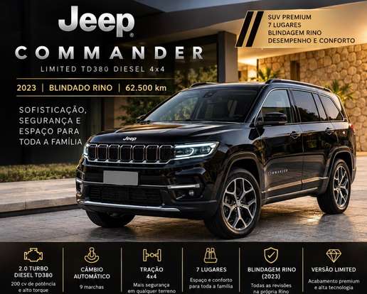 JEEP-COMMANDER-2.0 TD380 TURBO DIESEL LIMITED AT9 JEEP-COMMANDER-2023