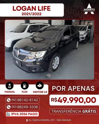 RENAULT LOGAN 1.0 12V SCE FLEX LIFE MANUAL