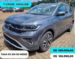 VOLKSWAGEN T-CROSS 1.4 250 TSI TOTAL FLEX HIGHLINE AUTOMÁTICO VOLKSWAGEN T-CROSS 1.4 250 TSI TOTAL FLEX HIGHLINE AUTOMÁTICO