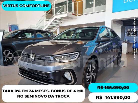 VOLKSWAGEN-VIRTUS-1.0 200 TSI COMFORTLINE AUTOMÁTICO VOLKSWAGEN-VIRTUS-2026