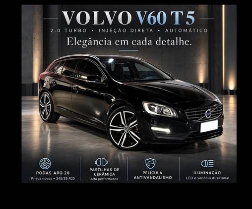 VOLVO V60 2.0 T5 KINETIC TURBO GASOLINA 4P AUTOMÁTICO
