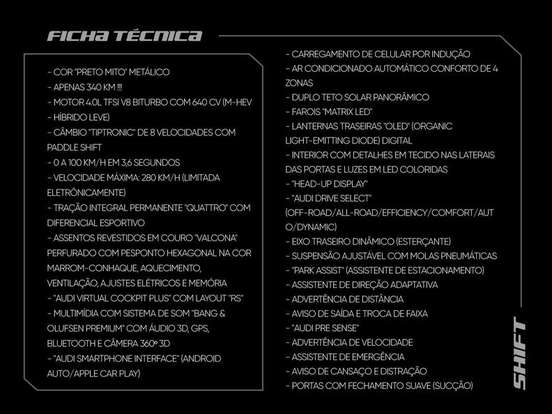 AUDI-RS Q8-4.0 V8 TWINTURBO GASOLINA PERFORMANCE TIPTRONIC AUDI-RS Q8-2026