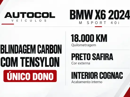 BMW-X6-3.0 TWINPOWER GASOLINA XDRIVE40I M SPORT AUTOMÁTICO BMW-X6-2023