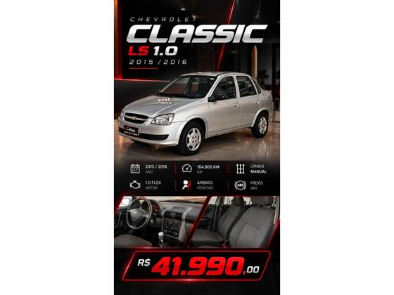 CHEVROLET CLASSIC 1.0 MPFI LS 8V FLEX 4P MANUAL