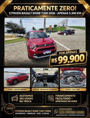 CITROËN-BASALT-1.0 TURBO 200 FLEX SHINE CVT CITROËN-BASALT-2026