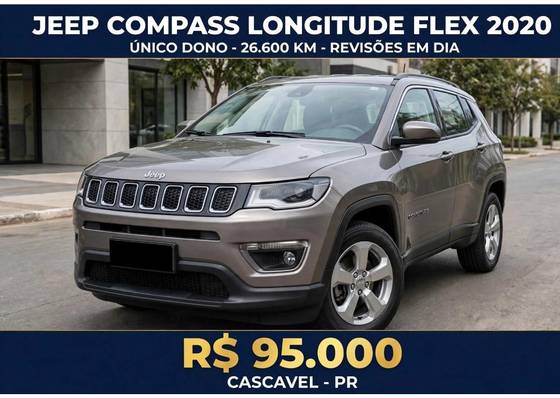 JEEP COMPASS 2.0 16V FLEX LONGITUDE AUTOMÁTICO