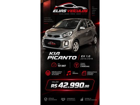 KIA PICANTO 1.0 EX 12V FLEX 4P MANUAL