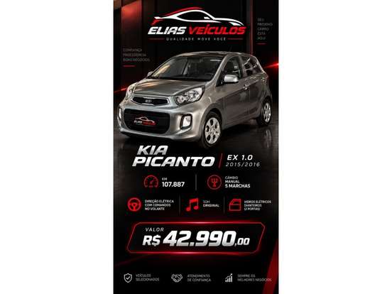 KIA-PICANTO-1.0 EX 12V FLEX 4P MANUAL KIA-PICANTO-2015