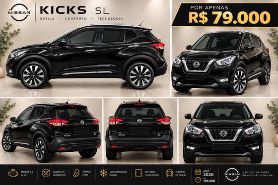 NISSAN KICKS 1.6 16V FLEXSTART SV 4P XTRONIC