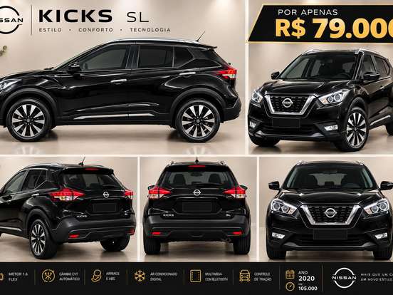 NISSAN-KICKS-1.6 16V FLEXSTART SV 4P XTRONIC NISSAN-KICKS-2019