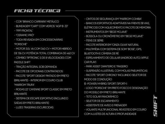 PORSCHE-CAYENNE-3.0 V6 E-HYBRID PLATINUM EDITION AWD TIPTRONIC S PORSCHE-CAYENNE-2023