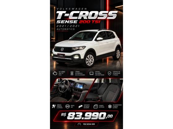 VOLKSWAGEN T-CROSS 1.0 200 TSI TOTAL FLEX SENSE AUTOMÁTICO