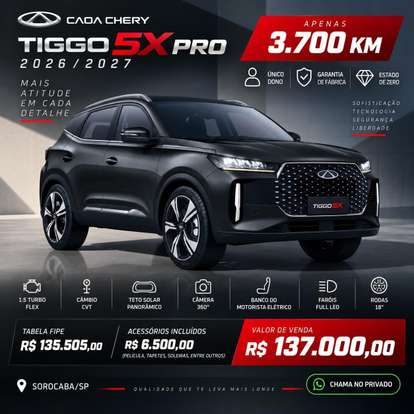 CAOA CHERY-TIGGO 5X PRO-2026